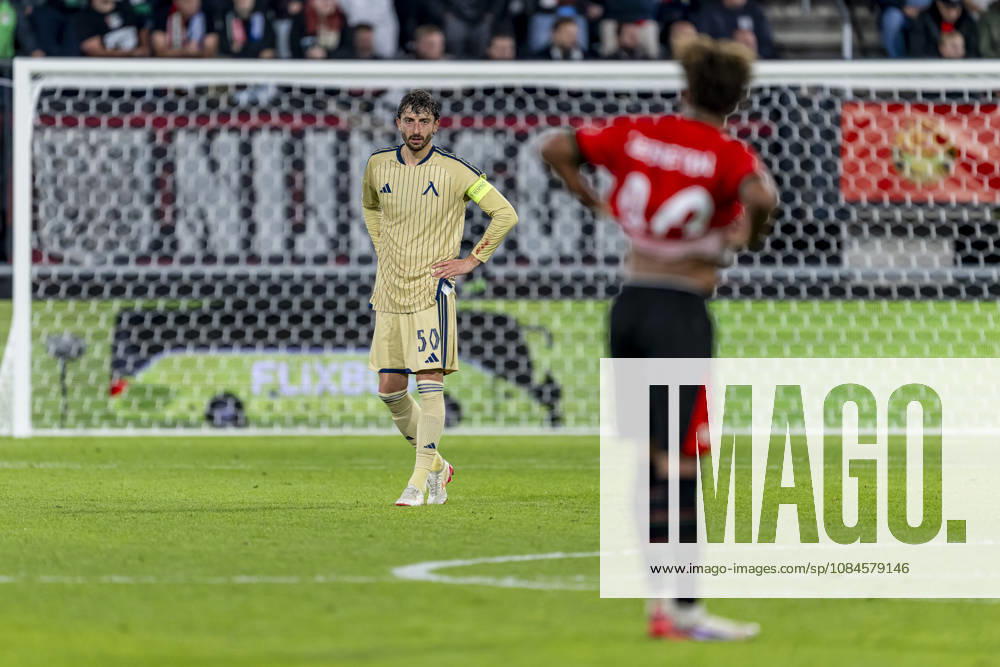 NIJMEGEN Levski Sofia defender Kristian Dimitrov during the UEFA Europa League match between NEC and Levski Sofia at Stadion De Goffert on October 15, 2026, in Nijmegen, the Netherlands. Photo by DeFodi Images