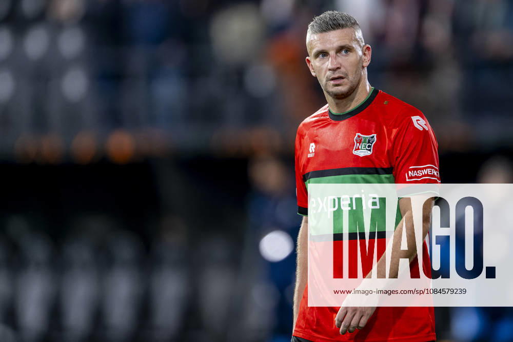 NIJMEGEN NEC Nijmegen forward Bryan Linssen during the UEFA Europa League match between NEC and Levski Sofia at Stadion De Goffert on October 15, 2026, in Nijmegen, the Netherlands. Photo by DeFodi Images