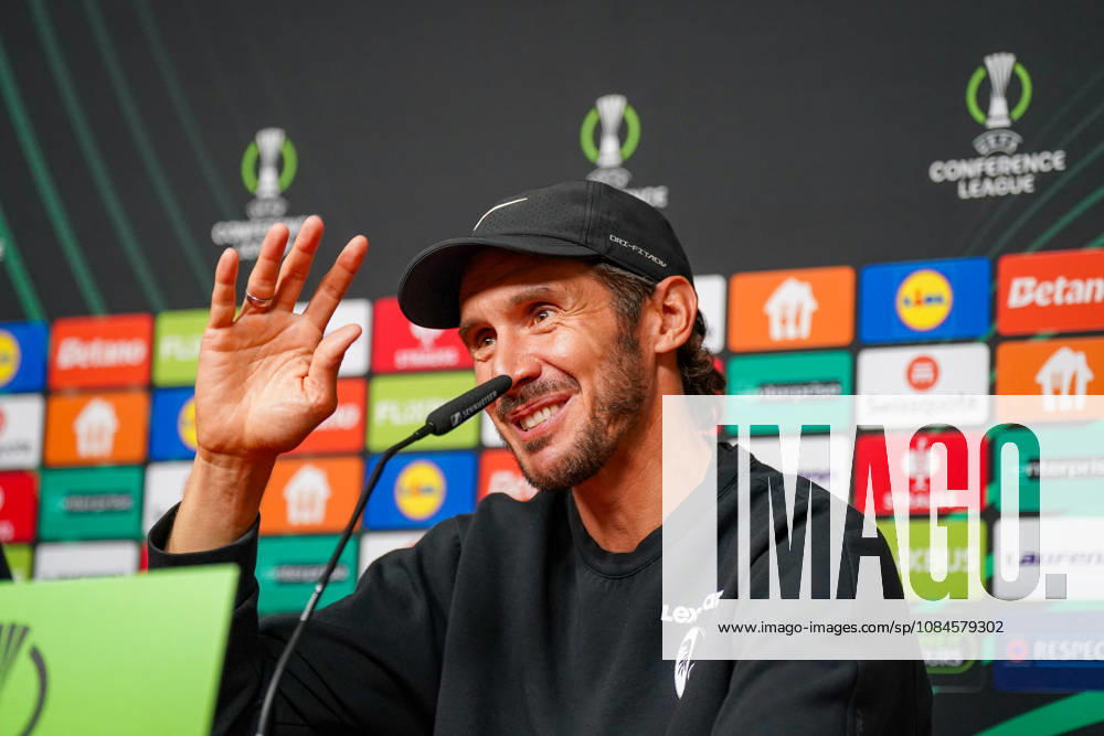 Germany Soccer UEFA Conference League 2026–2027, Matchday 1: SC Freiburg vs. FK Jablonec, Europa-Park Stadium, Freiburg; Julian Schuster, Coach, SC Freiburg; facial expressions, emotions, press conference, media