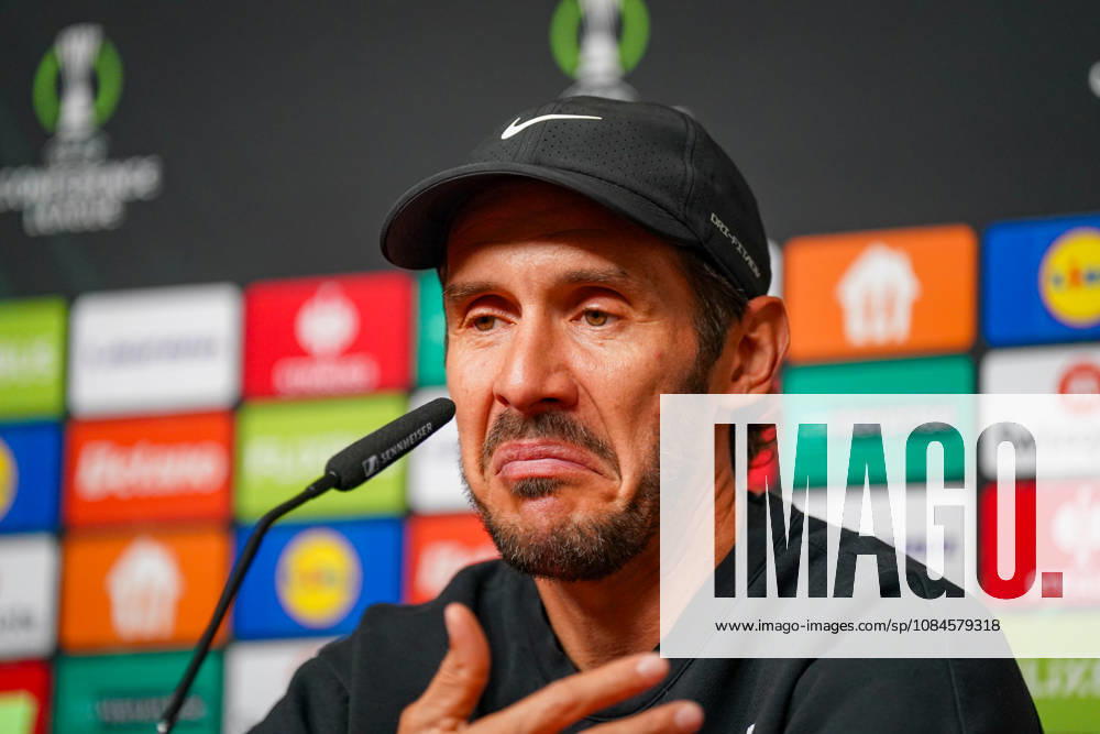 Germany Soccer UEFA Conference League 2026–2027, Matchday 1: SC Freiburg vs. FK Jablonec, Europa-Park Stadium, Freiburg; Julian Schuster, Coach, SC Freiburg; facial expressions, emotions, press conference, media