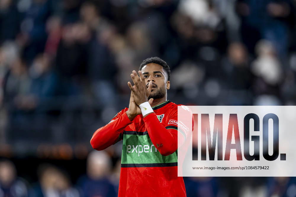 NIJMEGEN NEC Nijmegen defender Almugera Kabar during the UEFA Europa League match between NEC and Levski Sofia at Stadion De Goffert on October 15, 2026, in Nijmegen, the Netherlands. Photo by DeFodi Images