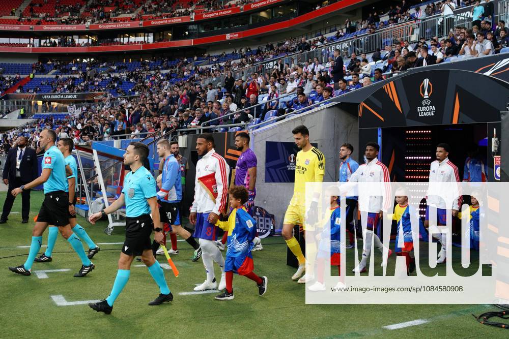 Corentin Tolisso of Lyon leads his side out for the match Lyon v Crystal Palace, UEFA Europa League, Football, Groupama Stadium, Lyon, France - 15 Oct 2026Lyon Groupama Stadium France