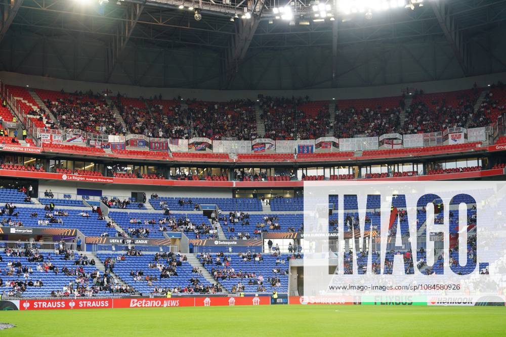 Crystal Palace fans in the upper tier Lyon v Crystal Palace, UEFA Europa League, Football, Groupama Stadium, Lyon, France - 15 Oct 2026Lyon Groupama Stadium France