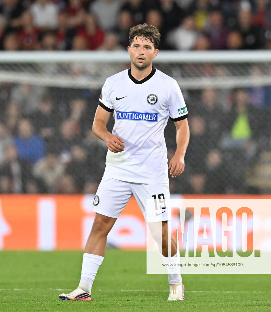 Bournemouth v Sturm Graz, Europa League Simon Seidl (19) of Sturm Graz during the Europa League match between Bournemouth and Sturm Graz at the Vitality Stadium, Bournemouth, UK on 15 October 2026. Bournemouth Vitality Stadium Dorset UK Editorial use only ,