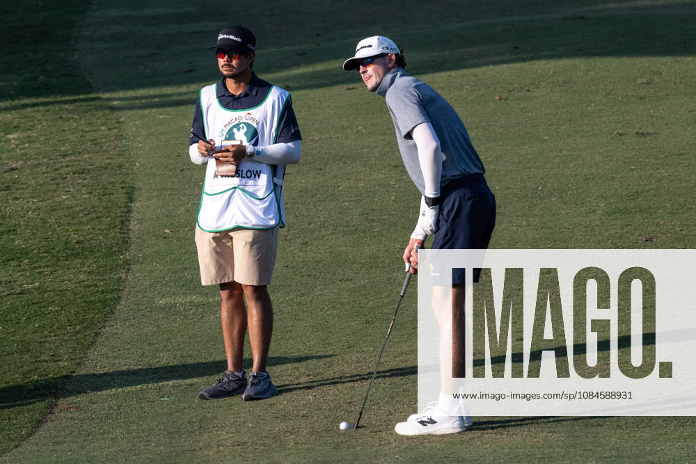 American, Austen TRUSLOW, finishes -10par putting him in tied 2nd place. Round 2 in the Macao Open Golf at Macau Golf & Country Club. Coloane China - ZUMAr144 20261016_zap_r144_104