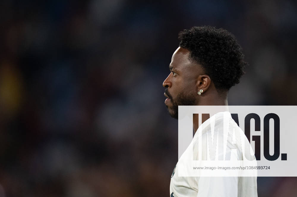 AS Roma v Real Madrid C.F. - UEFA Champions League 2026 27 League Phase MD2 Vinicius Junior of Real Madrid CF looks on during the AS Roma v Real Madrid C.F. - UEFA Champions League 2026 27 League Phase MD2 at Stadio Olimpico on October 14, 2026 in Rome, Italy Rome Stadio Olimpico Lazio Italy