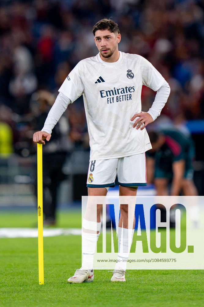 AS Roma v Real Madrid C.F. - UEFA Champions League 2026 27 League Phase MD2 Federico Valverde of Real Madrid CF looks on during the AS Roma v Real Madrid C.F. - UEFA Champions League 2026 27 League Phase MD2 at Stadio Olimpico on October 14, 2026 in Rome, Italy Rome Stadio Olimpico Lazio Italy