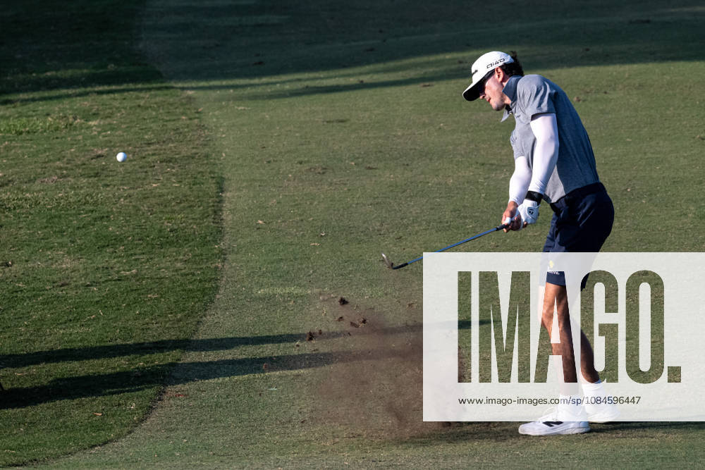American AUSTEN TRUSLOW finishes at ten-under-par, putting him tied for 2nd place after Round 2 of the Macau Open Golf at the Macau Golf & Country Club. Golf 2026: Macau Open: Round 2 - ZUMAr144 20261016_zap_r144_103