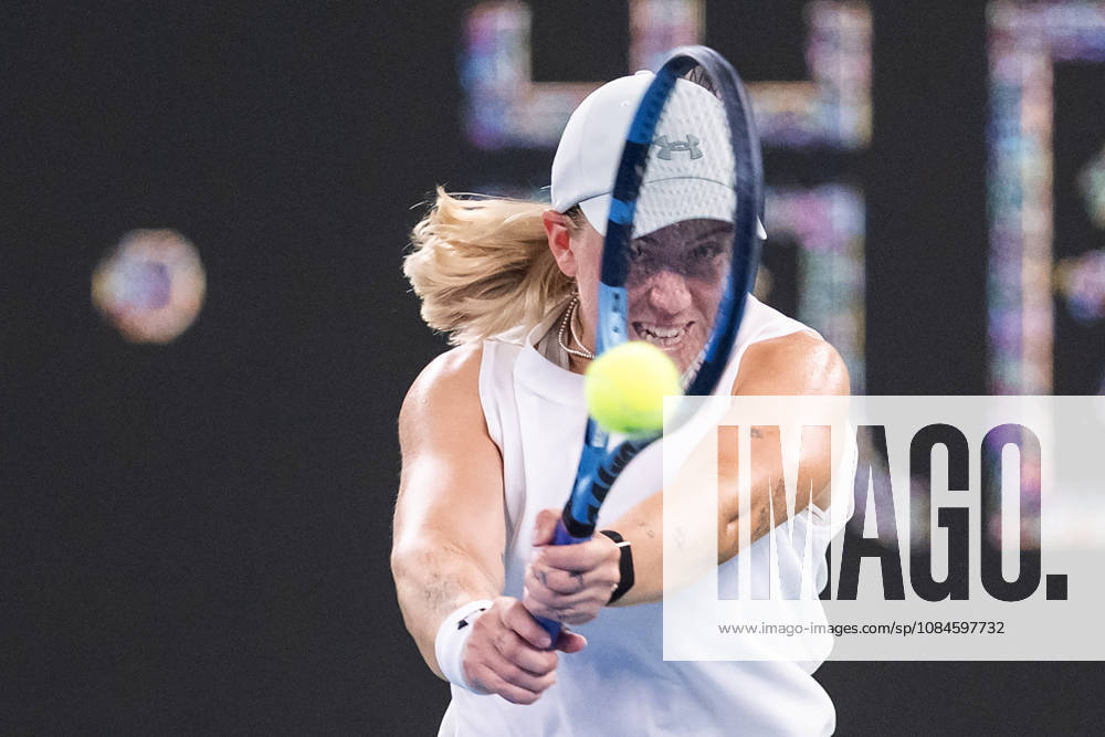 Sonay Kartal of UK seen in action with Elina Svitolina of Ukraine (Not in view) during the Wuhan Open final match at the Optics Valley International Tennis Center. Sonay Kartal defeated Elina Svitolina with a score of 6-2, 2-6, 6-4. 2026 WTA, Tennis Damen Wuhan Open: Sonay Kartal - Elina Svitolin In China - 16 Oct - ZUMAs197 20261016_aaa_s197_135