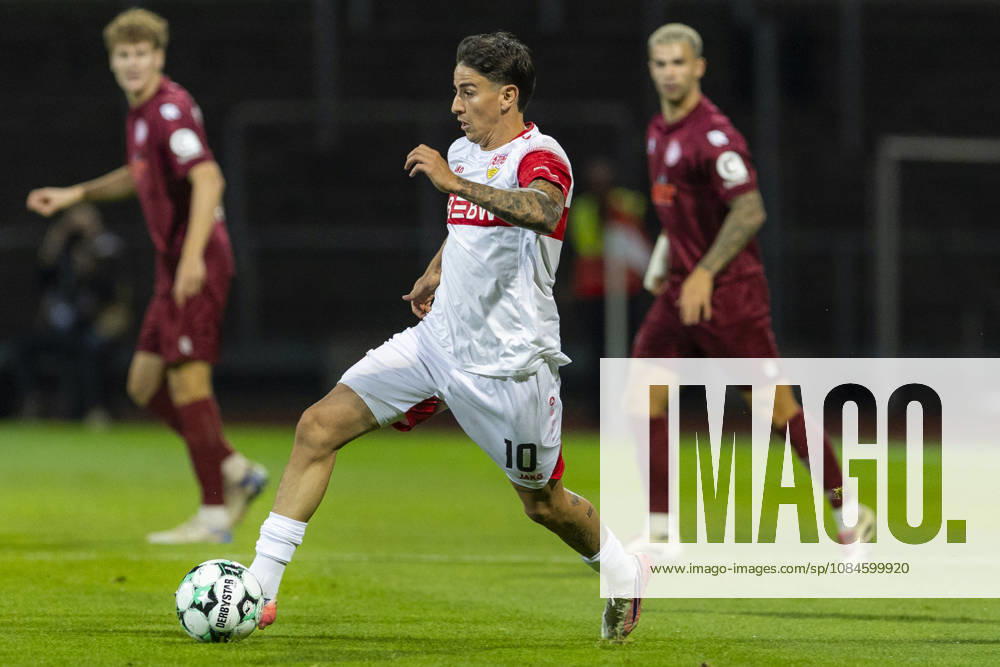 3rd Division, Fortuna Cologne vs. VfB Stuttgart U21, October 16, 2026; Nicolas Sessa, VfB Stuttgart U21, 10; 3rd Division, Fortuna Cologne vs. VfB Stuttgart U21, Matchday 10, on October 16, 2026, Südstadion, Cologne DFB regulations prohibit any use of photographs as image sequences and or quasi-video