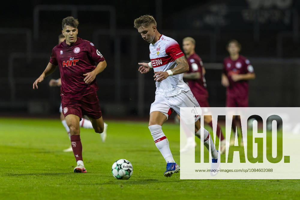 3rd Division, Fortuna Cologne vs. VfB Stuttgart U21, October 16, 2026; Veit Stange (VfB Stuttgart U21), 31; 3rd Division, Fortuna Cologne vs. VfB Stuttgart U21, Matchday 10, on October 16, 2026, Südstadion, Cologne DFB regulations prohibit any use of photographs as image sequences and or quasi-video