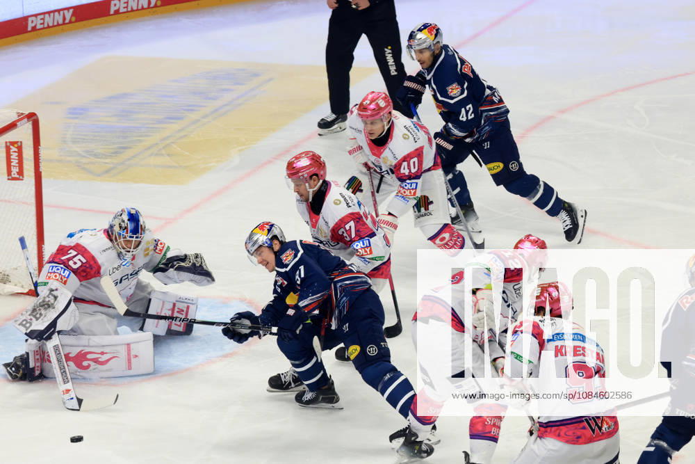 DEU, GER, Ice Hockey, Matchday 9, 2026–27 Season, Berlin, Eisbären Berlin vs. RB Munich Jonas Neffin Eisbären Berlin 75, Markus Vikingstad, Eisbären Berlin 37, Korbinian Geibel, Eisbären Berlin 40, GABRIEL FONTAINE, Red Bull Munich 97, Yasin Ehliz, Red Bull Munich 42, nordphoto GmbH, Engler Berlin, Uber Arena Berlin, Germany