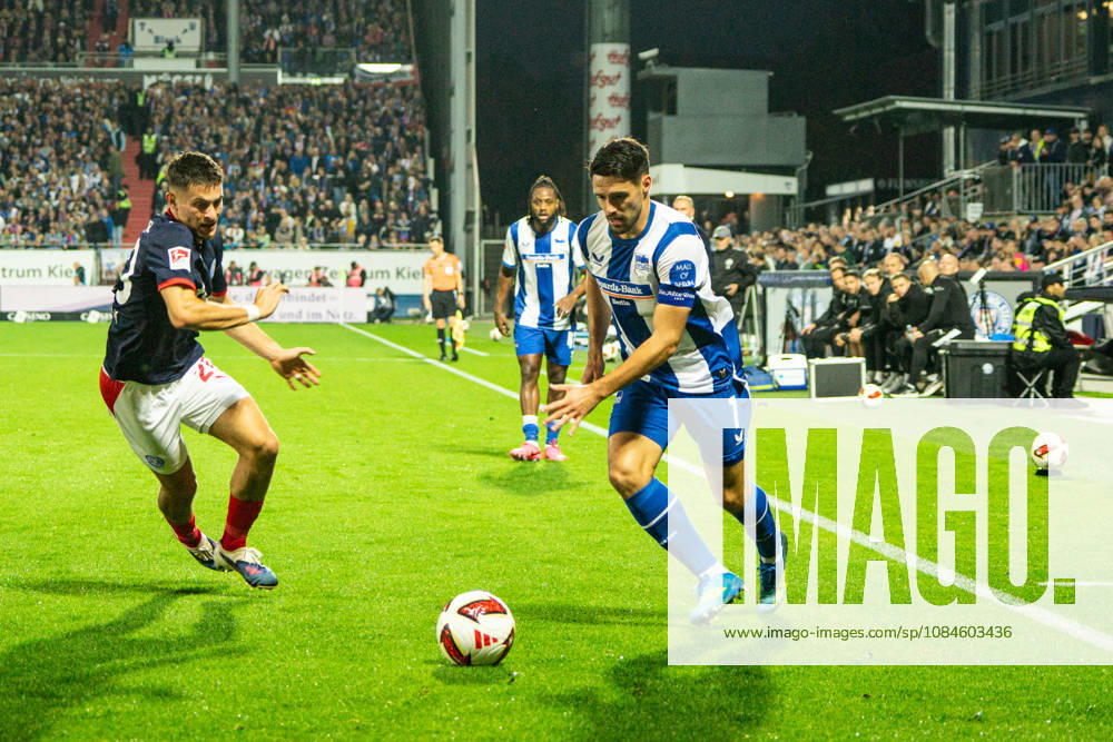 Josip Brekalo, Hertha BSC, July 16, 2026, Holstein Kiel vs. Hertha BSC, soccer, 2. Bundesliga, Holstein Stadium, Kiel. DFL regulations prohibit any use of photographs as image sequences and or quasi-video.