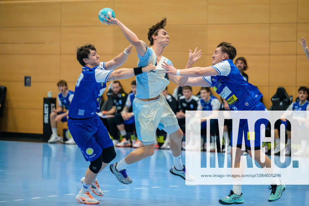 Miro Schluroff, VfL Gummersbach, 15; Tillman Leu, ThSV Eisenach, 99; Felix Aellen, ThSV Eisenach, 22 (GER); ThSV Eisenach vs. VfL Gummersbach, 1st Opel Handball Bundesliga, Handball, Matchday 9, 2026–2027 season, 8:00 p.m., October 16, 2026, GER, ThSV Eisenach vs. VfL Gummersbach, 1st Opel Handball Bundesliga, Handball, Matchday 9, 2026–2027 season, 8:00 p.m., October 16, 2026, Eisenach
