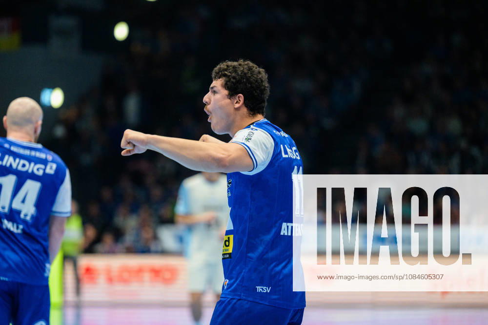 Gian Attenhofer, ThSV Eisenach, No. 11 celebrating, GER, ThSV Eisenach vs. VfL Gummersbach, 1st Opel Handball Bundesliga, Handball, Matchday 9, 2026–2027 season, 8:00 p.m., October 16, 2026 GER, ThSV Eisenach vs. VfL Gummersbach, 1st Opel Handball Bundesliga, Handball, Matchday 9, 2026–2027 season, 8:00 p.m., October 16, 2026, Eisenach