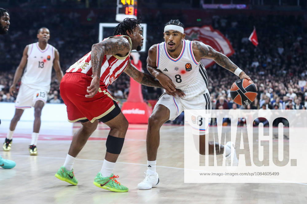 Crvena Zvezda v Paris - EuroLeague BELGRADE, SERBIA - OCTOBER 16: Jared Rhoden (8) of Paris Basketball in action during the Basketball EuroLeague Round 6 match between Crvena Zvezda and Paris at Belgrade Arena in Belgrade, Serbia on October 16, 2026. Filip Stevanovic Anadolu Belgrade Serbia. Editorial use only. Please get in touch for any other usage.