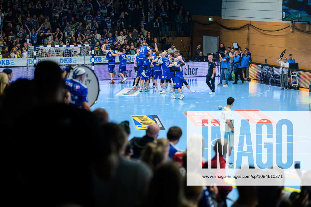 After a long back-and-forth regarding the decision, ThSV Eisenach celebrates the draw against Gummersbach GER, ThSV Eisenach vs. VfL Gummersbach, 1st Opel Handball Bundesliga, Handball, Matchday 9, 2026–2027 season, 8:00 p.m., October 16, 2026 GER, ThSV Eisenach vs. VfL Gummersbach, 1st Opel Handball Bundesliga, Handball, Matchday 9, 2026–2027 season, 8:00 p.m., October 16, 2026, Eisenach