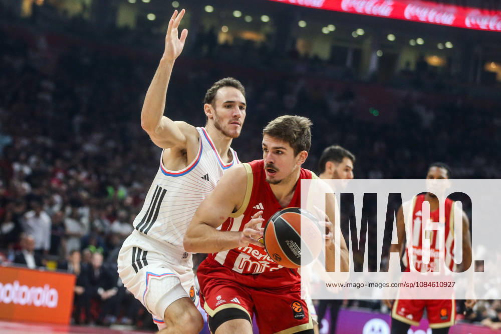 Crvena Zvezda v Paris - EuroLeague BELGRADE, SERBIA - OCTOBER 16: Nikola Djurisic (23) of Crvena Zvezda in action during the Basketball EuroLeague Round 6 match between Crvena Zvezda and Paris at Belgrade Arena in Belgrade, Serbia on October 16, 2026. Filip Stevanovic Anadolu Belgrade Serbia. Editorial use only. Please get in touch for any other usage.