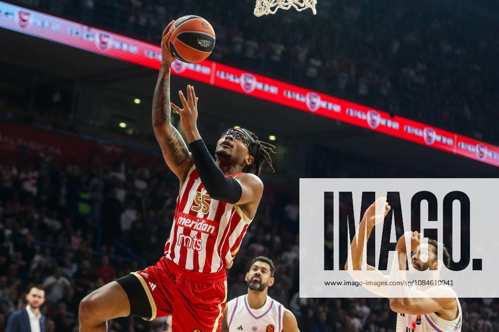 Crvena Zvezda v Paris - EuroLeague BELGRADE, SERBIA - OCTOBER 16: Chima Moneke (95) of Crvena Zvezda in action during the Basketball EuroLeague Round 6 match between Crvena Zvezda and Paris at Belgrade Arena in Belgrade, Serbia on October 16, 2026. Filip Stevanovic Anadolu Belgrade Serbia. Editorial use only. Please get in touch for any other usage.