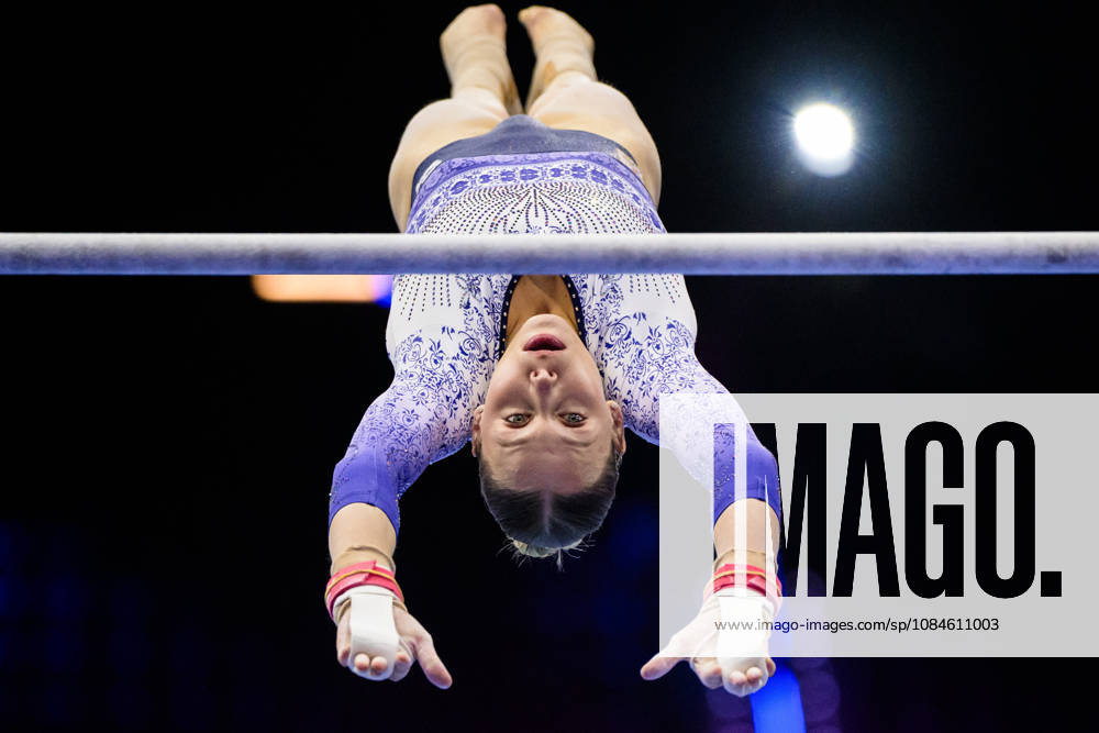 Sanna Veerman of the Netherlands at a women’s podium training session during Day 1 of the 2026 Artistic Gymnastics World Championships on October 16, 2026 in Rotterdam. Photo by Joel Marklund, BILDBYRÅN. Code: JM JM0858 bbeng artistic gymnastics gymnastics world championships women’s