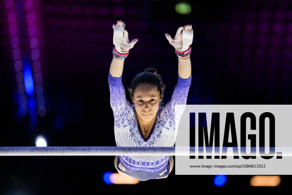 Naomi Visser of the Netherlands at a women’s podium training session during Day 1 of the 2026 Artistic Gymnastics World Championships on October 16, 2026 in Rotterdam. Photo by Joel Marklund, BILDBYRÅN. Code: JM JM0858 bbeng artistic gymnastics gymnastics world championships women’s
