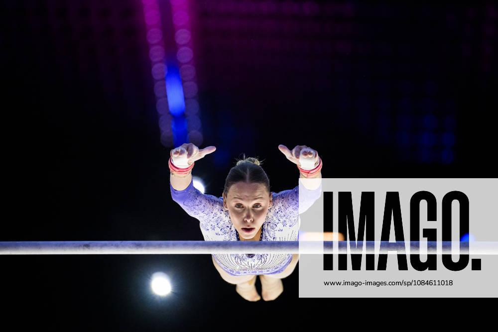 Sanna Veerman of the Netherlands at a women’s podium training session during Day 1 of the 2026 Artistic Gymnastics World Championships on October 16, 2026 in Rotterdam. Photo by Joel Marklund, BILDBYRÅN. Code: JM JM0858 bbeng artistic gymnastics gymnastics world championships women’s