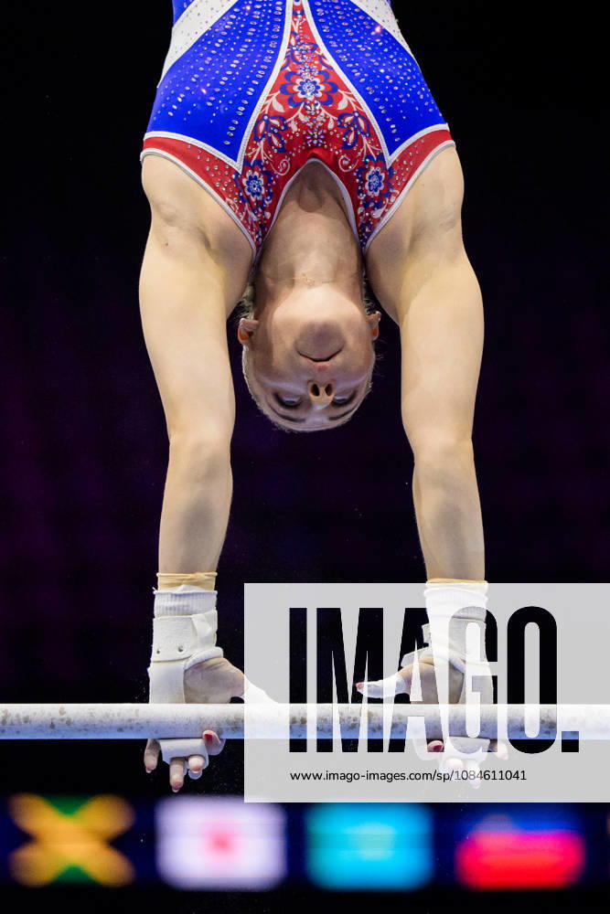 Barbora Kundrat of Slovakia at a women’s podium training session during Day 1 of the 2026 Artistic Gymnastics World Championships on October 16, 2026 in Rotterdam. Photo by Joel Marklund, BILDBYRÅN, code JM JM0858 bbeng artistic gymnastics gymnastics world championships women’s