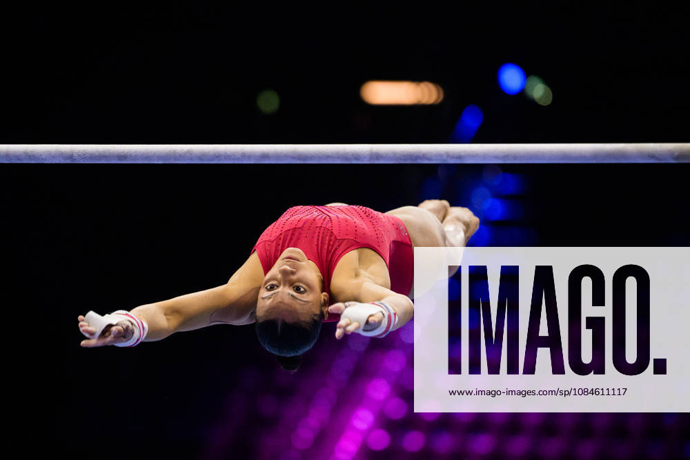 Becky Downie of Great Britain at a women’s podium training session during Day 1 of the 2026 Artistic Gymnastics World Championships on October 16, 2026 in Rotterdam. Photo by Joel Marklund, BILDBYRÅN. Code: JM JM0858 bbeng artistic gymnastics gymnastics world championships women’s