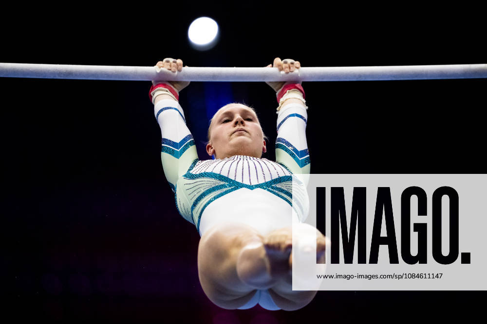 Christine Victoria Kubon of Norway at a women’s podium training session during Day 1 of the 2026 Artistic Gymnastics World Championships on October 16, 2026 in Rotterdam. Photo by Joel Marklund, BILDBYRÅN. Code: JM JM0858 bbeng artistic gymnastics gymnastics world championships women’s Norway