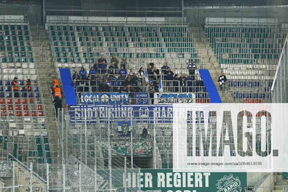 Austrian Bundesliga 2026 27 matchday 9 match between SK Rapid Wien and TSV Hartberg at Allianz Stadion on October 16, 2026 in Vienna, Austria. VIENNA, AUSTRIA - OCTOBER 16: TSV Hartberg fans before the Austrian Bundesliga 2026 27 matchday 9 round between SK Rapid Wien and TSV Hartberg at Allianz Stadion on October 16, 2026 in Vienna, Austria. VIENNA VIENNA, AUSTRIA Allianz Stadion SK Rapid Wien Allianz Stadion AUSTRIA