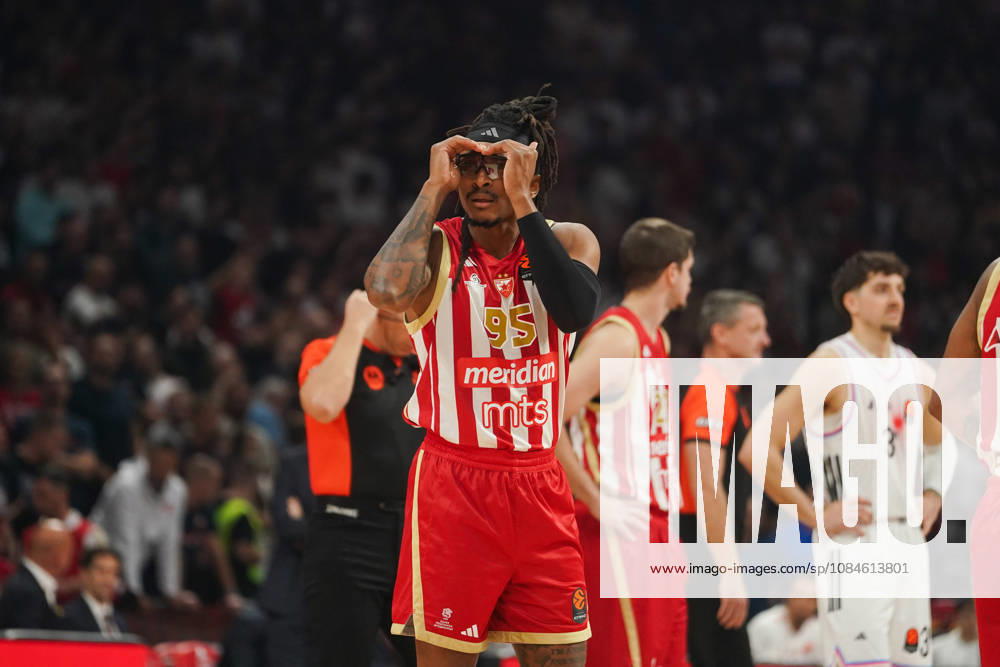20261016, Belgrade, Serbia - Crvena Zvezda Meridianbet and Paris Basketball play a EuroLeague basketball game at the Belgrade Arena. CHIMA MONEKE in action. Basketball 2026 27: EuroLeague: Crvena Zvezda Meridianbet 90:81 Paris Basketball - ZUMAd223 20261016_zip_d223_002