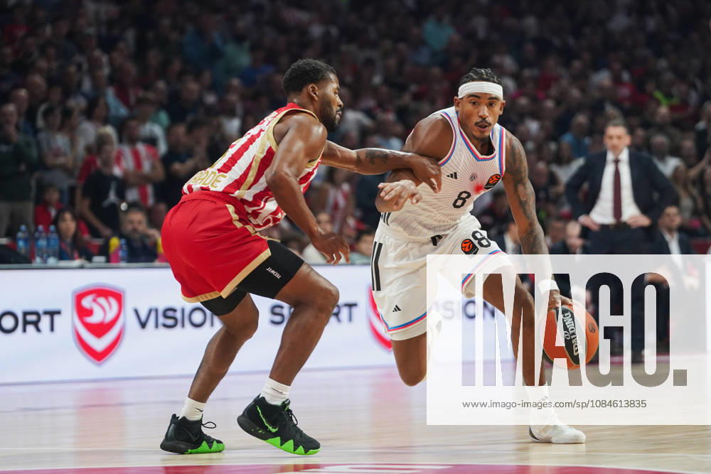 20261016, Belgrade, Serbia - Crvena Zvezda Meridianbet and Paris Basketball play a EuroLeague basketball game at the Belgrade Arena. RHODEN JARED in action. Belgrade Serbia - ZUMAd223 20261016_zip_d223_005