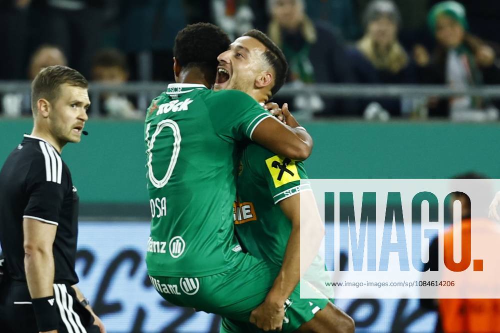 Austrian Bundesliga 2026 27 matchday 9 match between SK Rapid Wien and TSV Hartberg at Allianz Stadion on October 16, 2026 in Vienna, Austria. VIENNA, AUSTRIA - OCTOBER 16: Petter Nosa Dahl of Rapid Wien celebrates his team s second goal during the Austrian Bundesliga 2026 27 matchday 9 round between SK Rapid Wien and TSV Hartberg at Allianz Stadion on October 16, 2026 in Vienna, Austria. VIENNA VIENNA, AUSTRIA Allianz Stadion SK Rapid Wien Allianz Stadion AUSTRIA