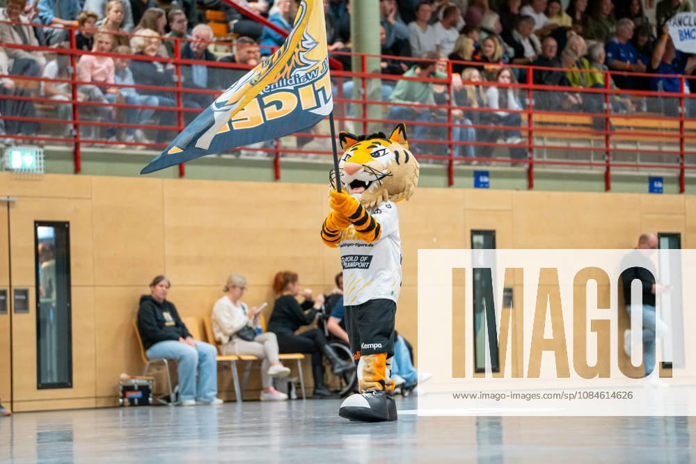 Handball I Women I 2026–2027 Season I 2nd Bundesliga I Matchday 6 I VfL Waiblingen vs. Bergischer HC I October 16, 2026 Mascot of the VfL Waiblingen Tigers Bittenfeld Community Hall Baden-Württemberg Germany