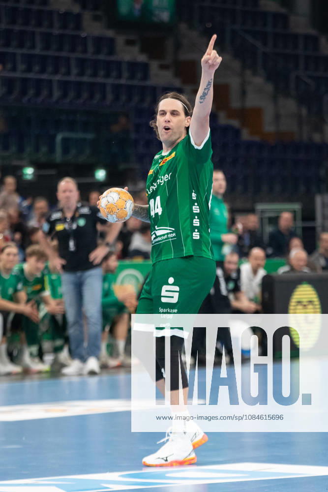 Handball, HBL2: SC DHfK Leipzig vs. ASV Hamm Westfalen, October 16, 2026; Dean Bombac 44, SC DHfK Leipzig; Handball, 2nd Bundesliga, 2026–2027 season, Matchday 8: SC DHfK Leipzig vs. ASV Hamm Westfalen on October 16, 2026, at the Quarterback Immobilien Arena Leipzig