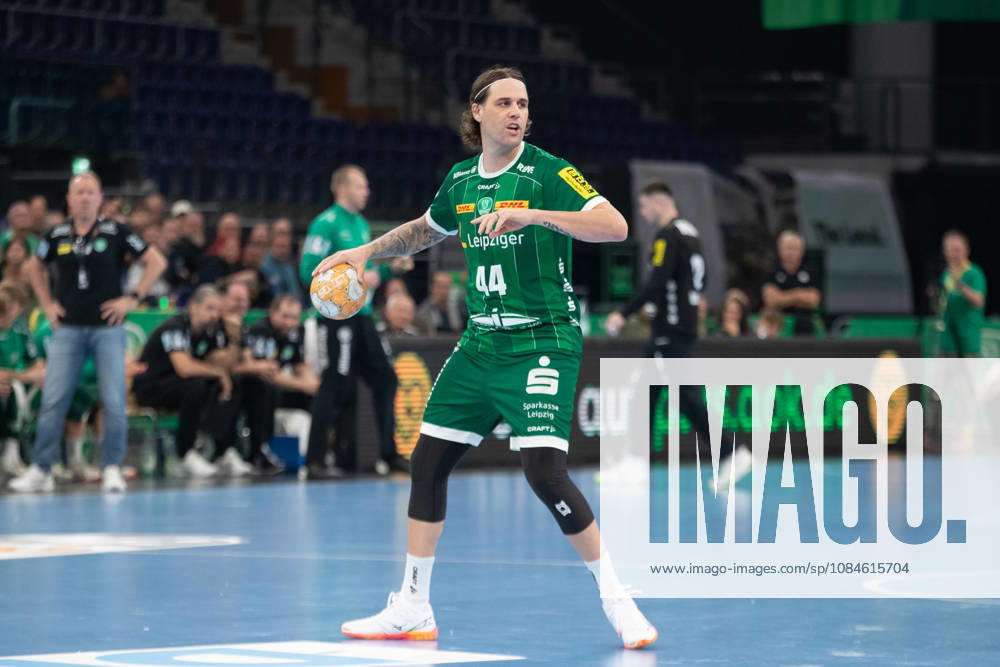Handball, HBL2: SC DHfK Leipzig vs. ASV Hamm Westfalen, October 16, 2026; Dean Bombac 44, SC DHfK Leipzig; Handball, 2nd Bundesliga, 2026–2027 season, Matchday 8: SC DHfK Leipzig vs. ASV Hamm Westfalen on October 16, 2026, at the Quarterback Immobilien Arena Leipzig