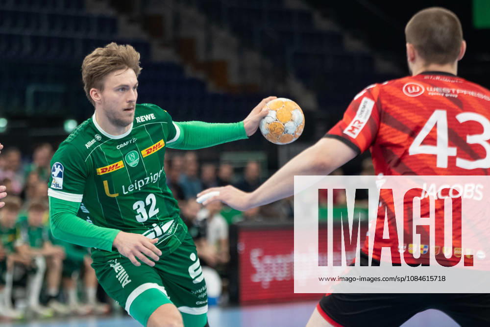 Handball, HBL2: SC DHfK Leipzig vs. ASV Hamm Westfalen, October 16, 2026; Franz Semper 32, SC DHfK Leipzig Handball, 2nd Bundesliga, 2026–2027 season, Matchday 8: SC DHfK Leipzig vs. ASV Hamm Westfalen on October 16, 2026, at the Quarterback Immobilien Arena Leipzig