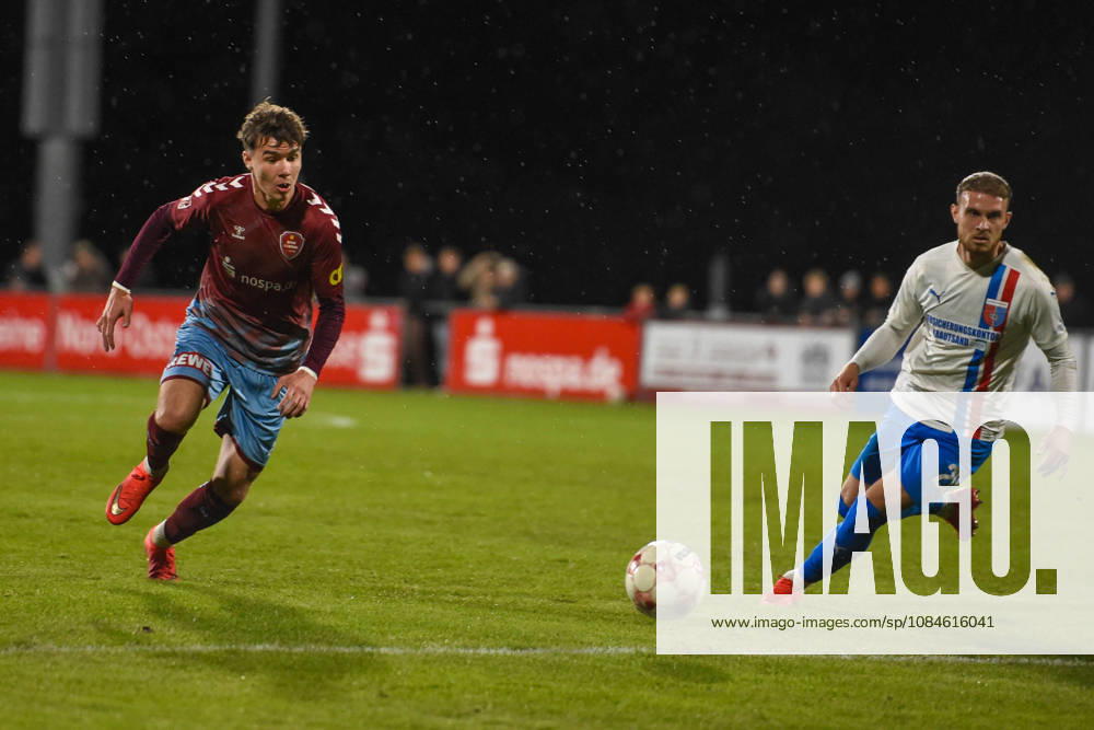 Soccer I Men s I 2026–2027 Season I Regionalliga Nord I Matchday 14 I SC Weiche Flensburg 08 vs. SV Drochtersen Assel I October 16, 2026; from left: Maksym Tytarenko 29, SC Weiche Flensburg 08, Ole Wohlers 20, SV Drochtersen Assel
