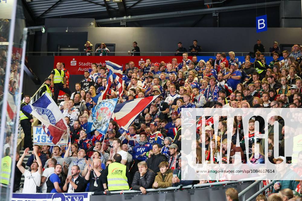 Adler Mannheim Fan Section, Augsburger Panther vs. Adler Mannheim, Matchday 9, Ice Hockey, Penny DEL, October 16, 2026, Augsburg, Bavaria, Germany