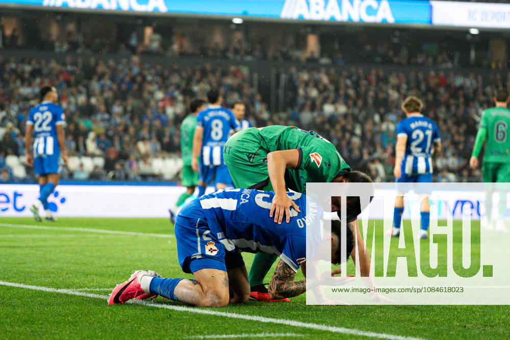 Ximo Navarro seen during LaLiga EA Sports 2026-27 matchday 9 game between Deportivo de A Coruna and Levante UD played at ABanca Riazor Stadium in A Coruna (Marta Lopez Ball Raw Images) A Coruna Estadio ABanca Riazor Spain