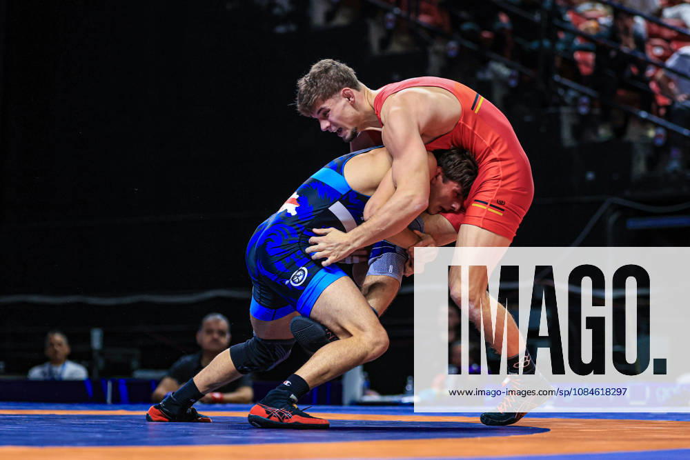U23 World Championships, 74 kg Freestyle: Saba Kobakhidze (GEO) def. Manuel Wagin (GER)