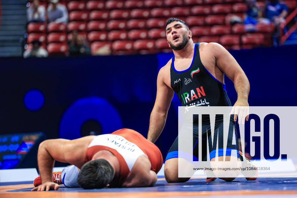 U23 World Championships, 125 kg Freestyle: Abolfazl Mohammad Mohammad Nezhad (IRI) def. Andrei Bestaev (RUS)