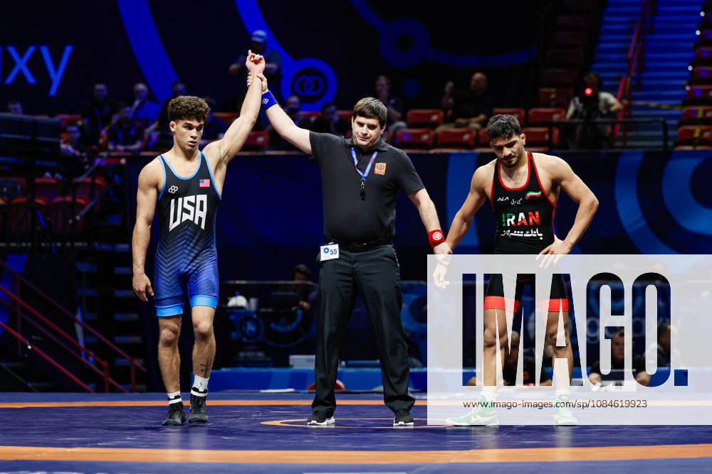U23 World Championships, 74 kg Freestyle: Jayden James (USA) defeated Ali Manouchehr Karampour (IRI)