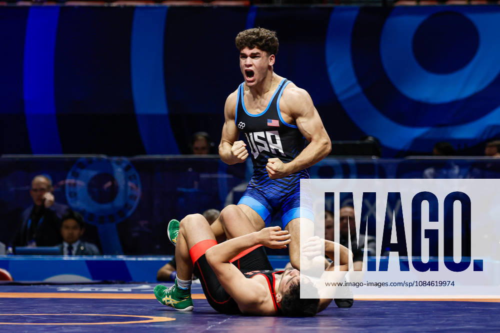 U23 World Championships, 74 kg Freestyle: Jayden James (USA) defeated Ali Manouchehr Karampour (IRI)