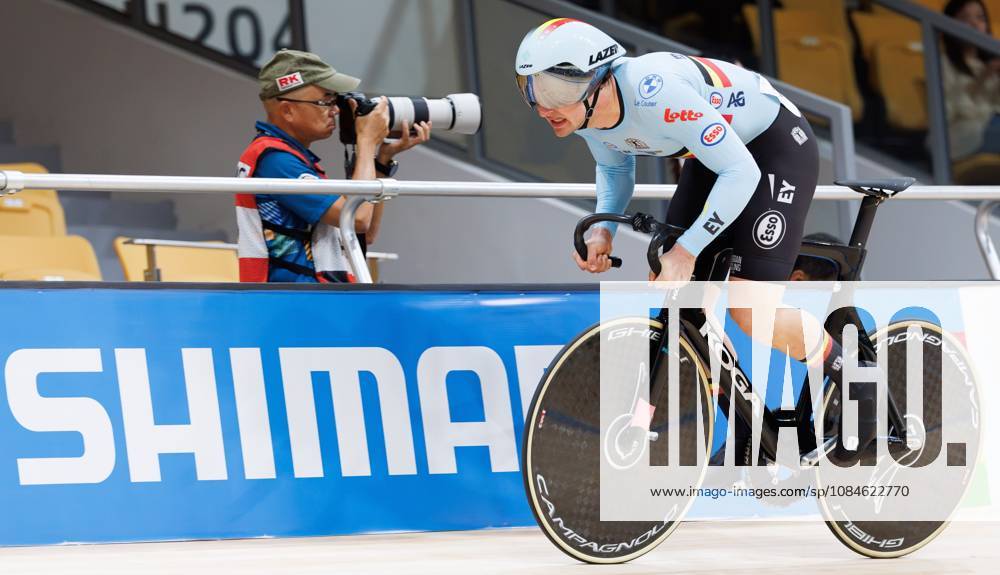 Belgian Lowie Nulens pictured in action at the Men s sprint event at the UCI Track cycling, Rad, Radsport, Bahnrad, Bahn World Championships in Shanghai, China on Saturday 17 October 2026. The worlds are taking place from 14 to 18 October 2026. BENOITxDOPPAGNE x190052396x