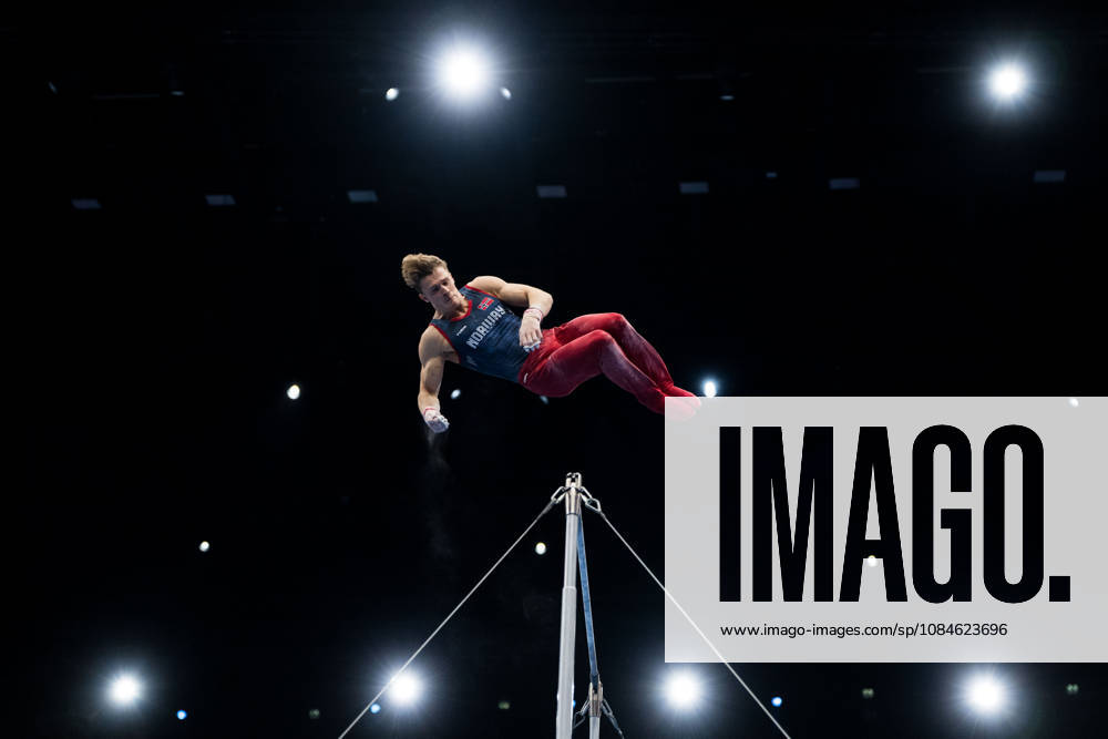 Sebastian Sponevik of Norway competes in the men’s qualifying round on the first day of the 2026 Artistic Gymnastics World Championships on October 17, 2026 in Rotterdam. Photo by Joel Marklund, BILDBYRÅN. Code: JM JM0859. bbeng artistic gymnastics gymnastics world championships bbeng artistic gymnastics gymnastics world championships Norway
