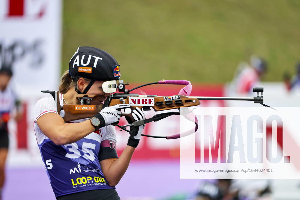 BIATHLON - Loop One Opening Festival MUNICH,GERMANY,17.OCT.26 - BIATHLON - Loop One Opening Festival. Image shows Anna Gandler (AUT). GEPAxpictures xThomasxBachun