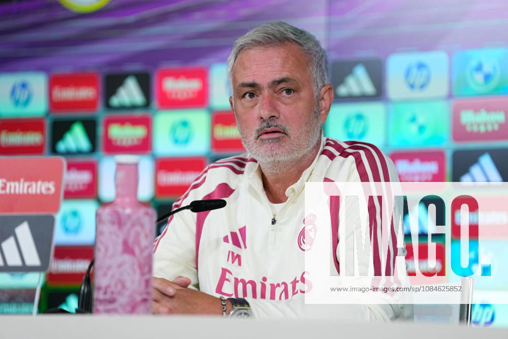 Jose Mourinho, head coach of Real Madrid, attends his press conference, PK, Pressekonferenz during the training day of Real Madrid ahead the Spanish League, LaLiga EA Sports, football match against Sevilla FC at Ciudad Deportiva Real Madrid on October 17, 2026, in Valdebebas, Madrid, Spain. Real Madrid Training And Press Conference - Laliga Ea Sports - ZUMAa181 20261017_zaa_a181_011