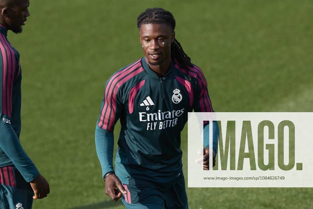 Eduardo Camavinga (Real Madrid CF) is seen in action during a training session on the eve of the LaLiga EA SPORTS 2026 2027 match between Real Madrid CF and Sevilla FC..Real Madrid CF is holding its final training session and press conference, PK, Pressekonferenz ahead of its ninth LaLiga game. LaLiga EA SPORTS 2026 2027 - Real Madrid CF Press Conference And Training Session In Madrid, Spain - 17 Oct 2026 - ZUMAs197 20261017_aaa_s197_030