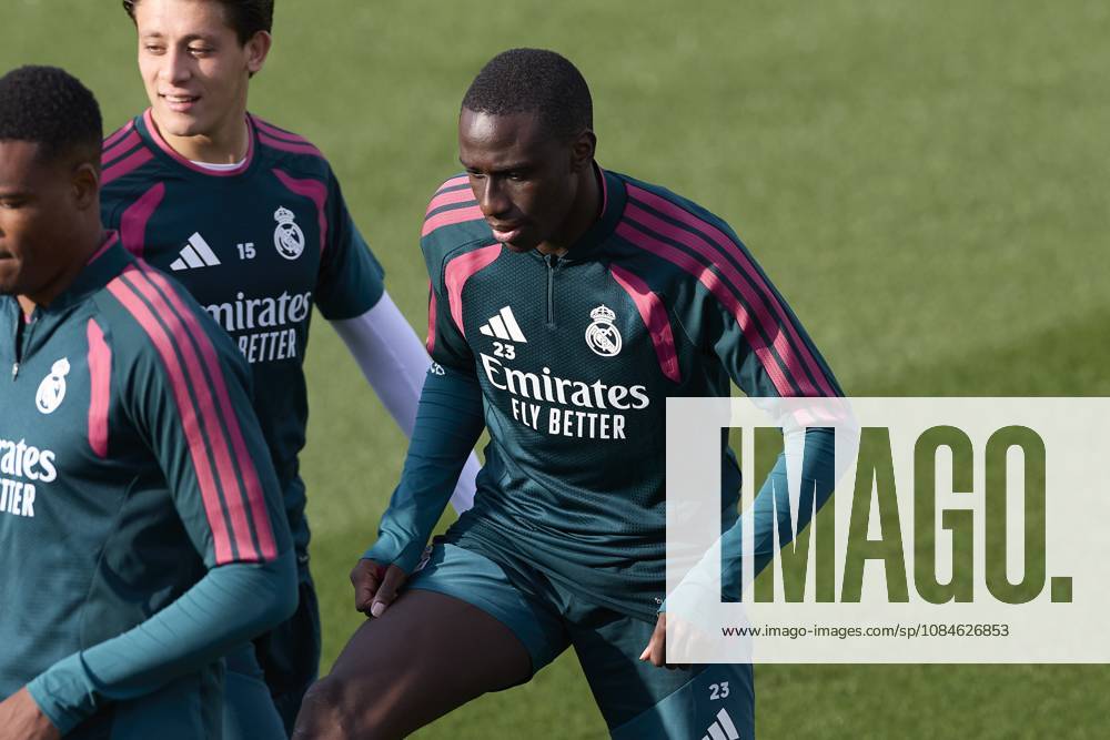 Ferland Mendy (Real Madrid CF) is seen in action during a training session on the eve of the LaLiga EA SPORTS 2026 2027 match between Real Madrid CF and Sevilla FC..Real Madrid CF is holding its final training session and press conference, PK, Pressekonferenz ahead of its ninth LaLiga game. LaLiga EA SPORTS 2026 2027 - Real Madrid CF Press Conference And Training Session In Madrid, Spain - 17 Oct 2026 - ZUMAs197 20261017_aaa_s197_046
